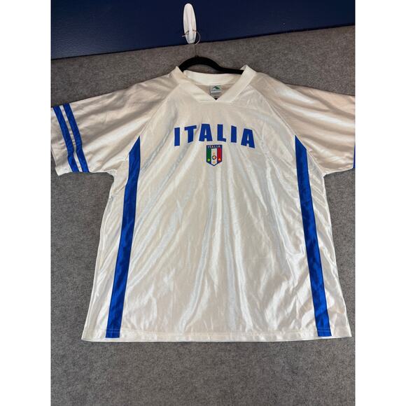 VTG 90s Italia National Football Team FIFA Soccer Jersey Shirt Mens L Sportswear - Picture 2 of 7